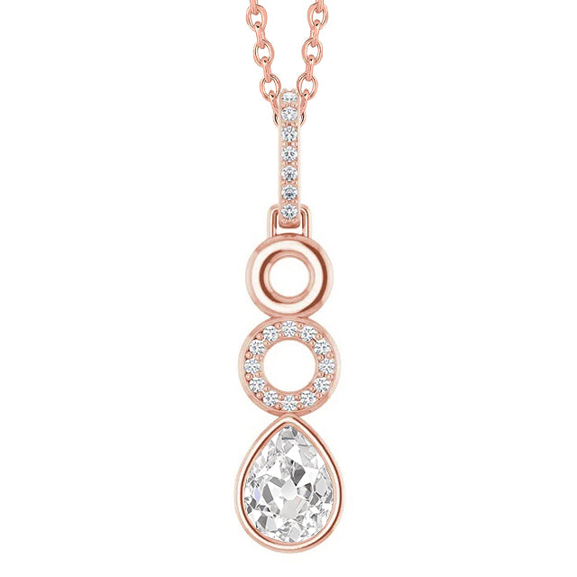 Firmato Diamante Fine Collana Pendente 1 carati – vista principale