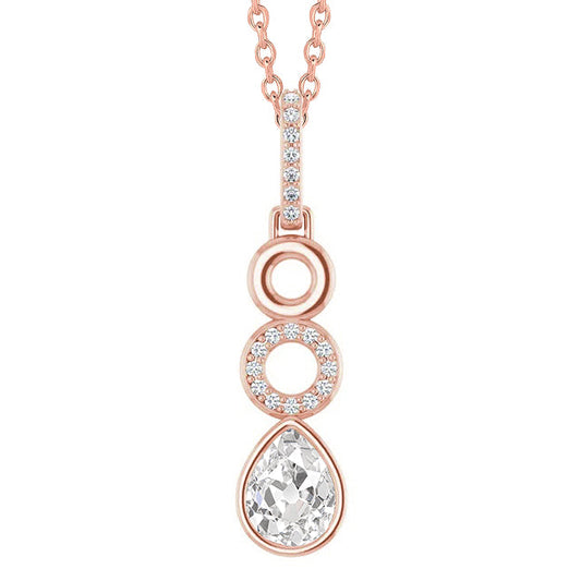 Firmato Diamante Fine Collana Pendente 1 carati – vista principale