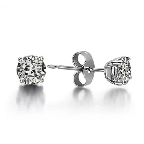 Diamante Fine Orecchini Pendenti 1 carati Oro Bianco 14K – vista principale