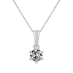 Diamante Pendente 1,50 carati G/VS1 – Oro 14 Carati Bianco