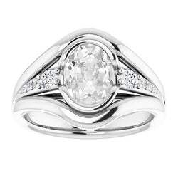 Castone Chiuso Anello di Proposta – Brillante 4,25 carati Oro