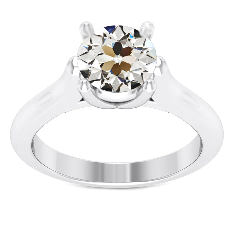 Anello Monopietra Oro Bianco 14K con Brillante – vista principale