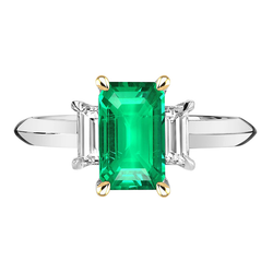Smeraldo Colombiano Anello con Pietra Preziosa – GIA-Certificato