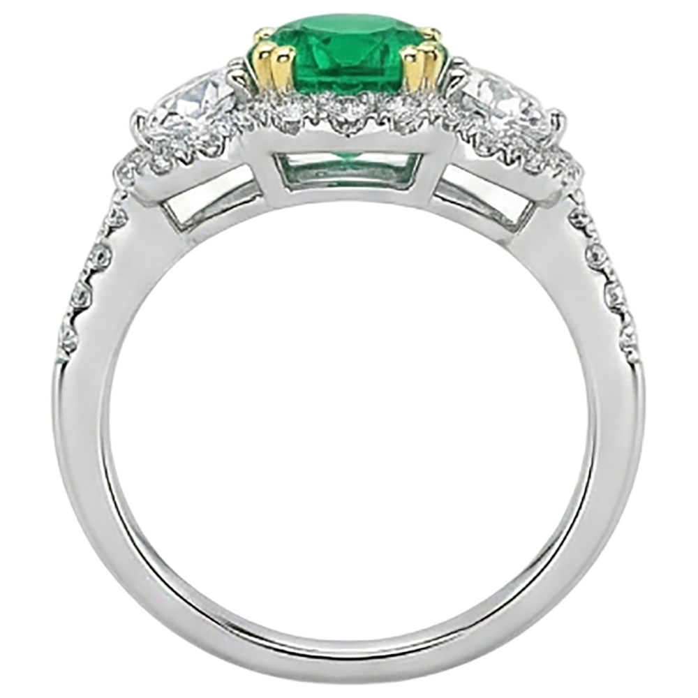 Premium Anello con Gemma 2,50 carati – vista dall'alto