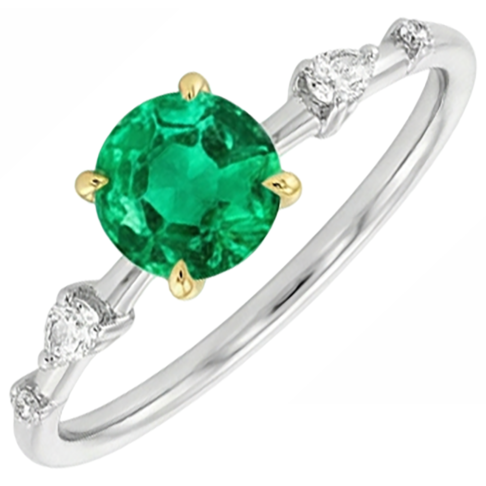 Premium Anello con Pietra Preziosa 2 carati – vista angolare