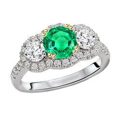 Premium Anello con Gemma – Smeraldo Fine 2,50 carati |