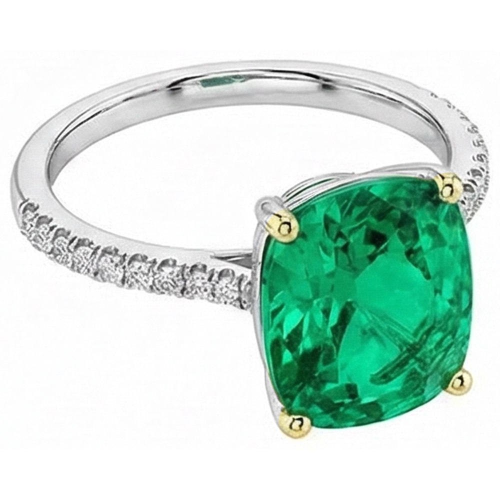 Elegante Anello con Gemma 4 carati – vista angolare