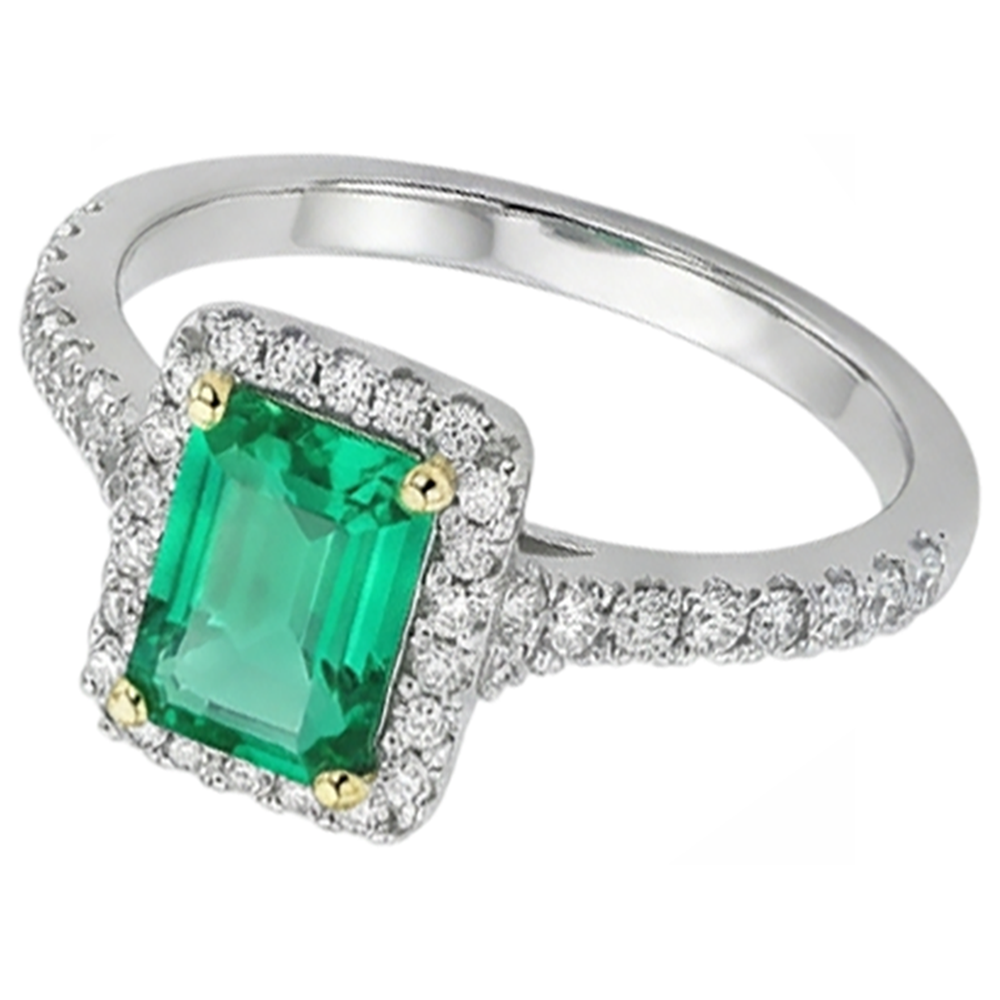 Fine Anello con Pietra Preziosa 2 carati – vista laterale