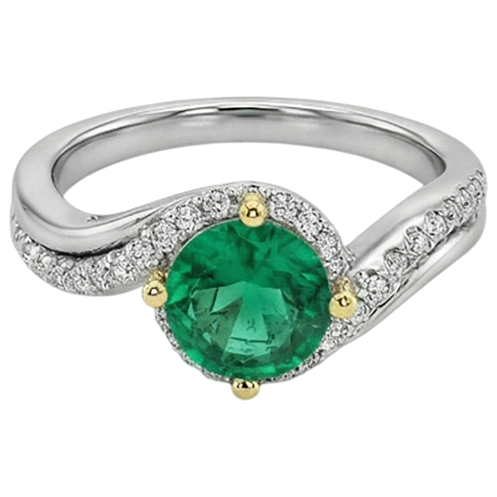 Brillante Anello con Pietra Preziosa 2,50 carati – vista frontale