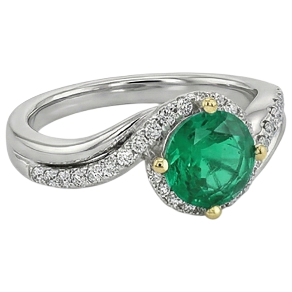 Brillante Anello con Pietra Preziosa 2,50 carati – vista angolare