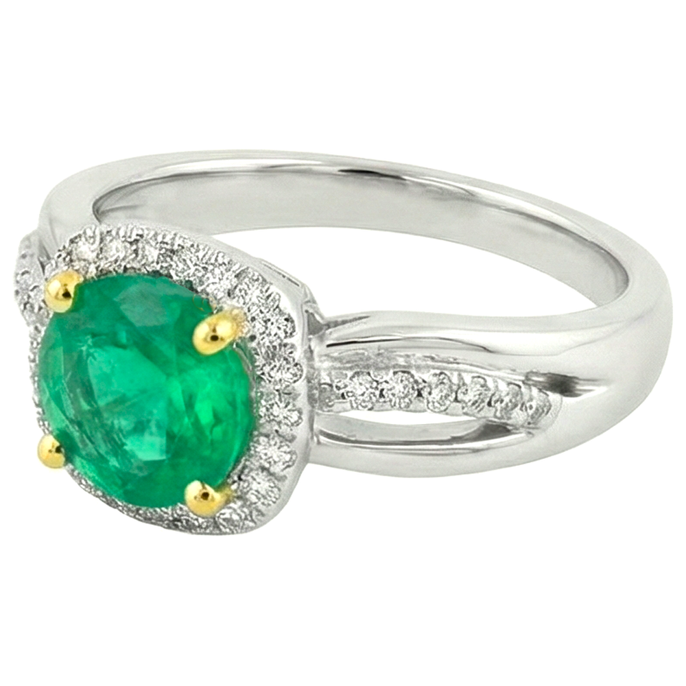 Di lusso Anello con Pietra Preziosa 2 carati – vista angolare