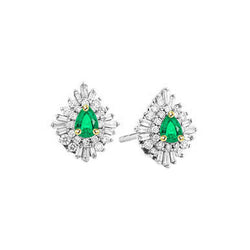 Smeraldo Gemstone Earring fatto a mano 0,50 carati – HarryChadEnt