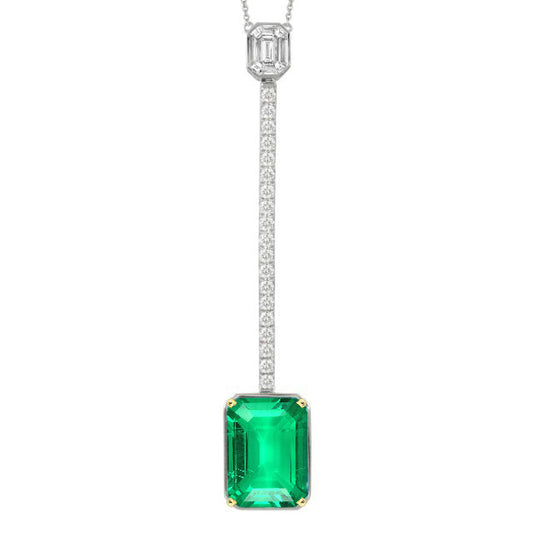 Premium Smeraldo Fine Pendente Pietra Preziosa 2,50 carati – vista principale