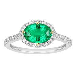 Smeraldo Certificato GIA Anello Pietra Colorata – 2 carati in