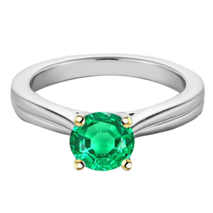 Premium Smeraldo Colombiano Anello con Gemma 2 carati – vista principale