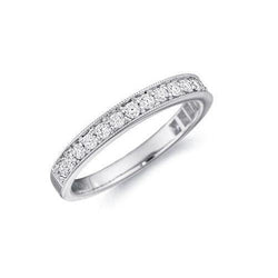 Gruppo Musicalea Dell'Eternità In Oro Bianco 14K Con Naturale Diamante Taglio Brillante Rotondo Da 2,50 Ct