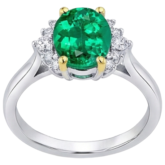 Brillante Anello con Gemma 2,50 carati – vista frontale