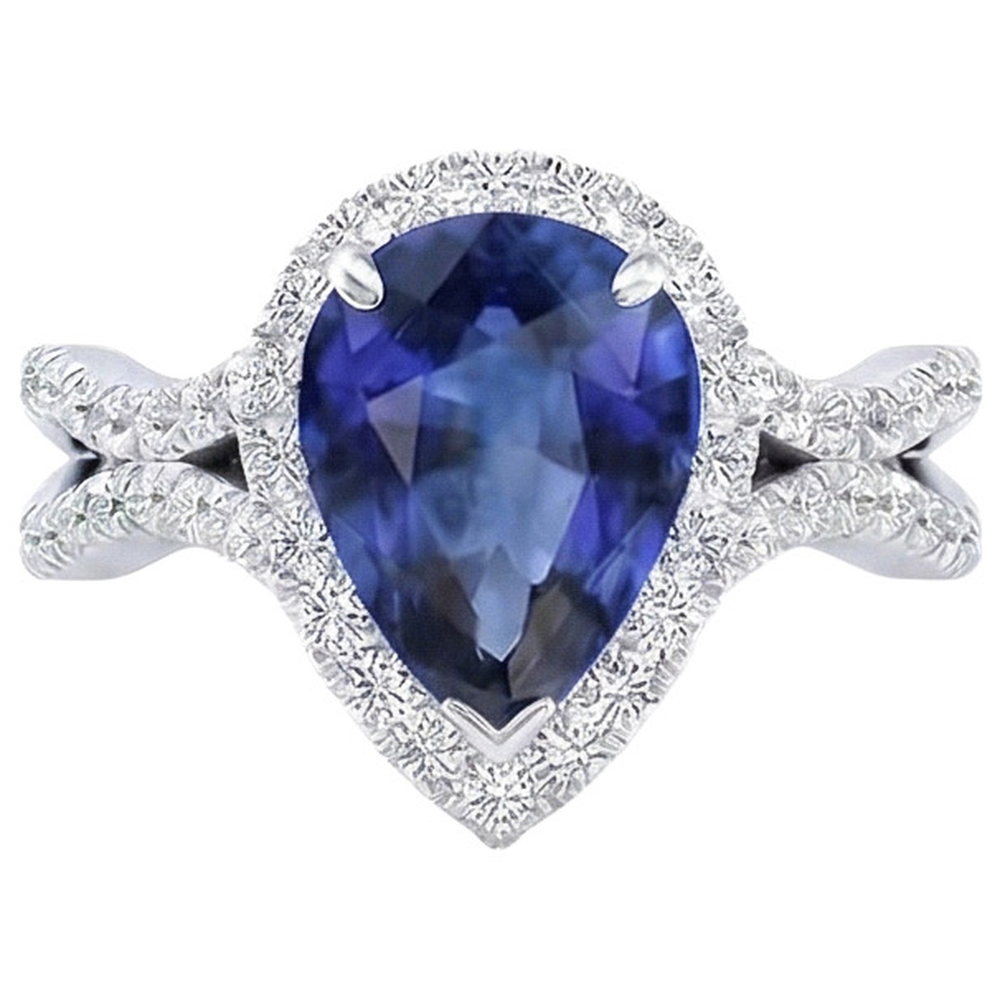 vero round diamante 6.50carati anello dettaglio ravvicinato