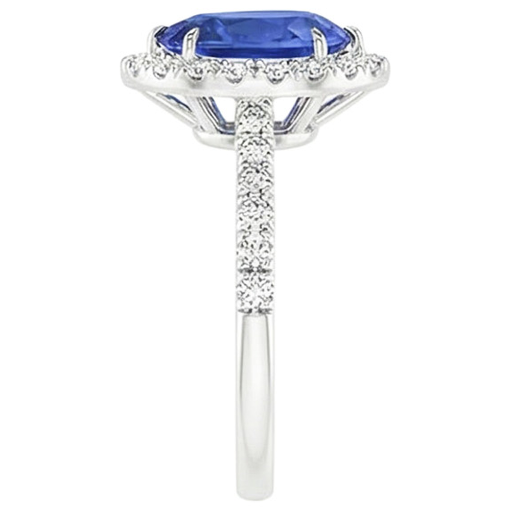 vero pear diamante 3.50carati anello su bianco