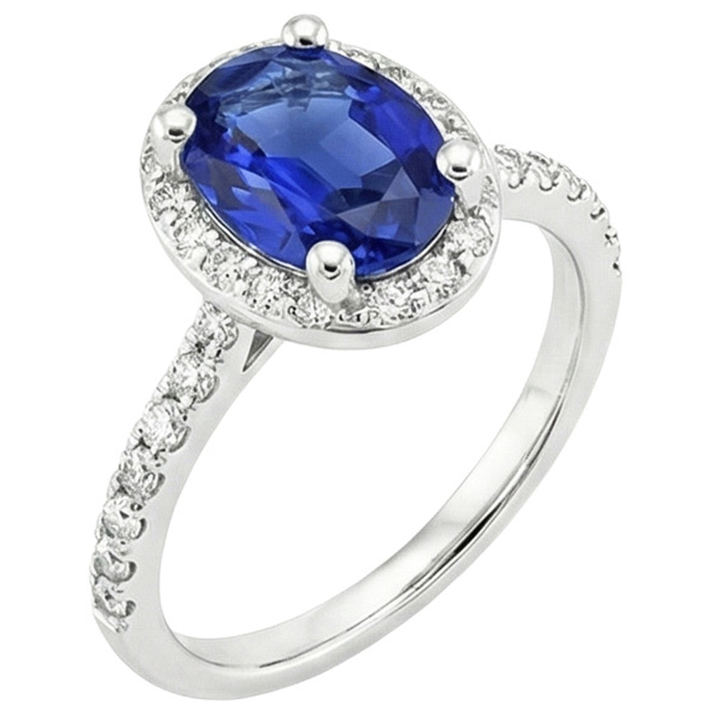 vero round diamante 3.25carati anello dettaglio ravvicinato