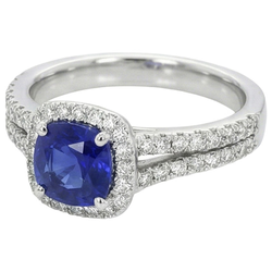 Anello Zaffiro Vero 3.20 Carati