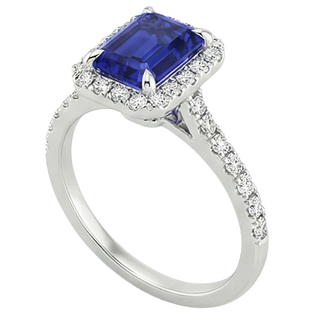 vero emerald diamante 4.25carati anello dettaglio ravvicinato