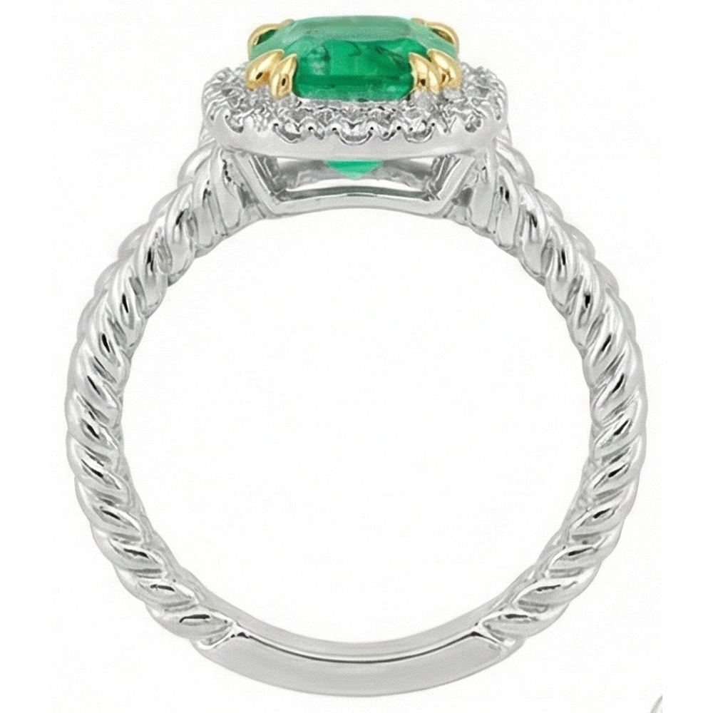 Su misura Anello con Pietra Preziosa 2 carati – vista profilo