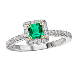 Fine Anello con Gemma – Smeraldo Fine 2 carati | HarryChadEnt
