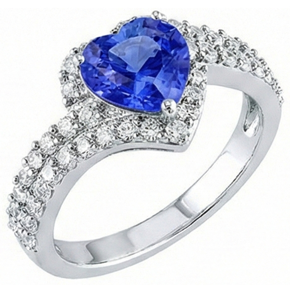 vero heart diamante 4carati anello angolo laterale