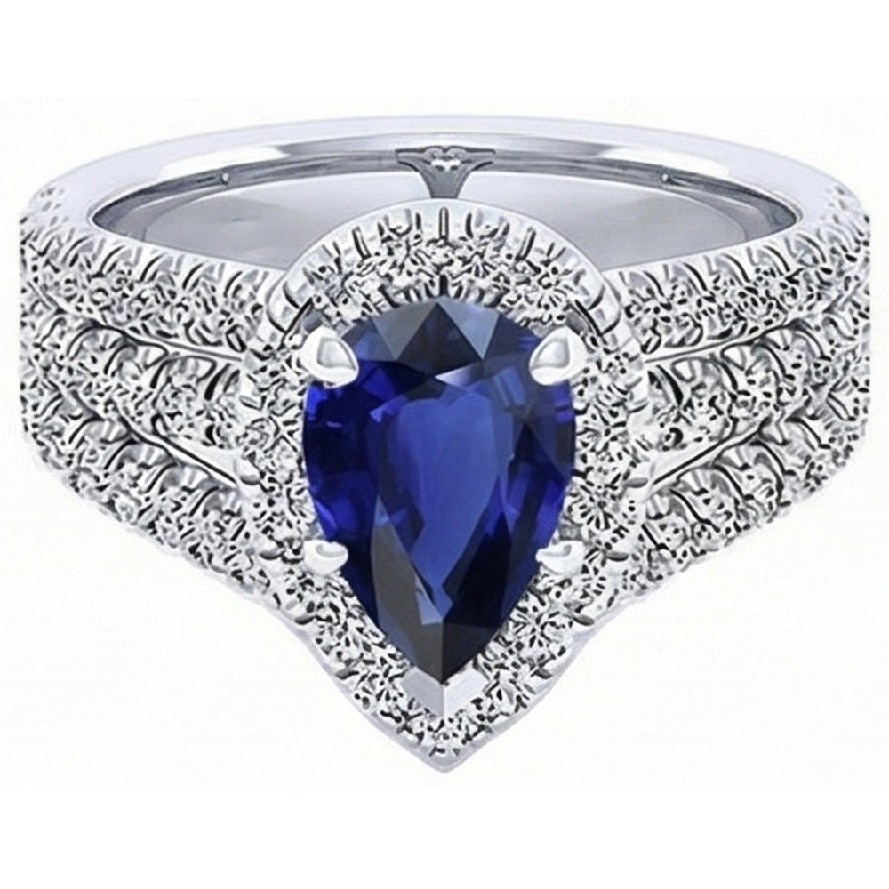 vero round diamante 5carati anello vista di profilo