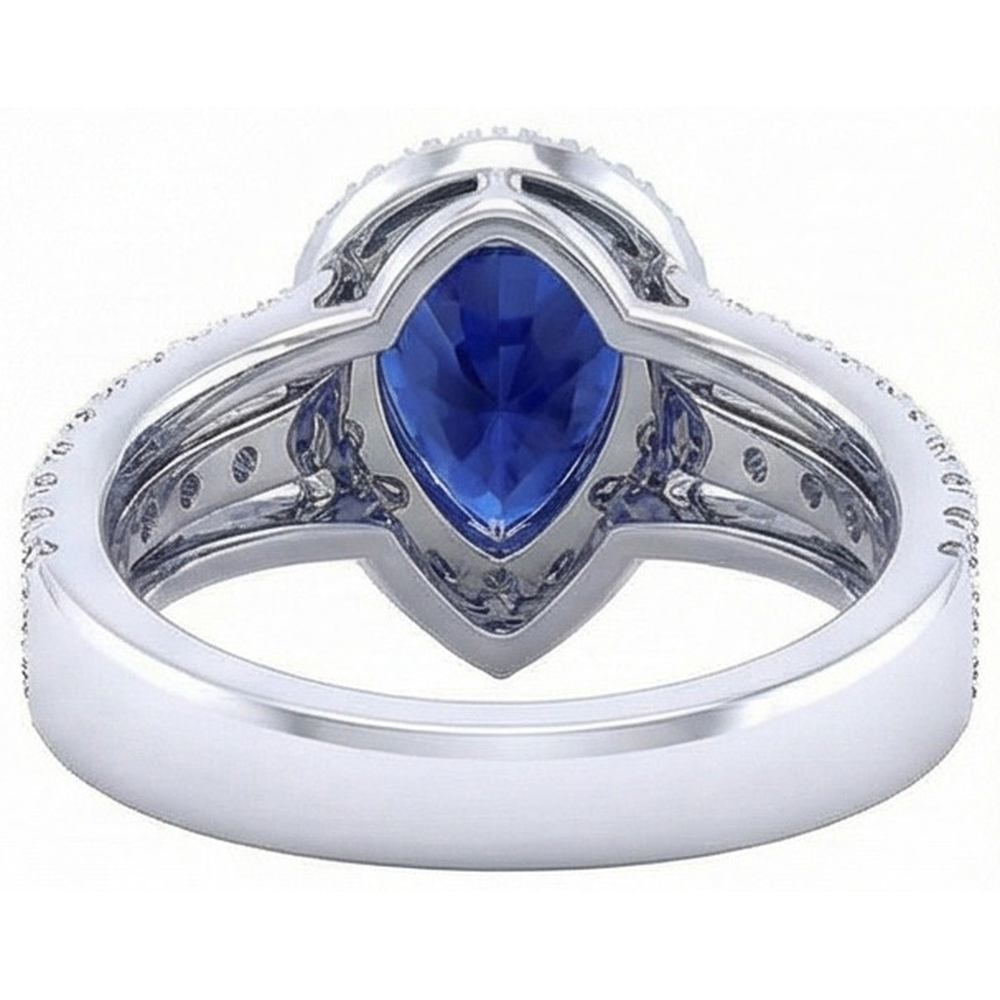 vero round diamante 5carati anello tre quarti