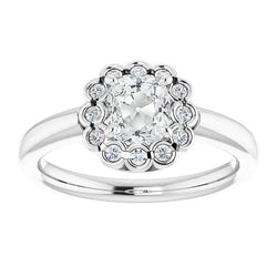 Brillante Anello di Fidanzamento Halo – Incassato a Bezel 2,25