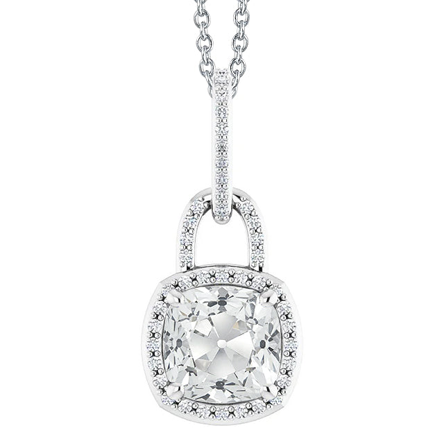 Brillante Pendente 6,50 carati Oro 14 Carati Bianco – vista principale