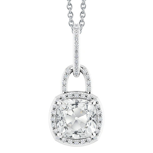 Brillante Pendente 6,50 carati Oro 14 Carati Bianco – vista principale