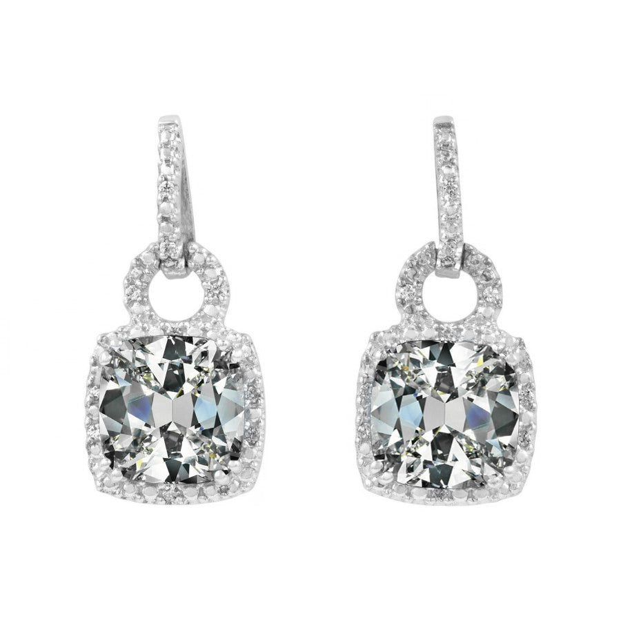 Fine Diamante Fine Orecchini Pendenti 3,50 carati – vista principale