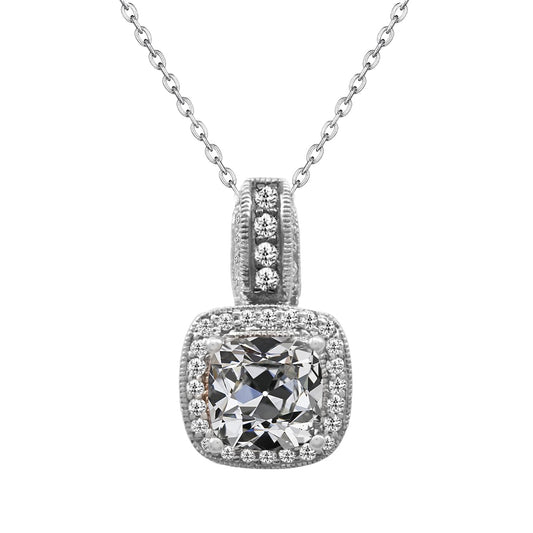 Pendente Oro Bianco 14K con Brillante – vista principale