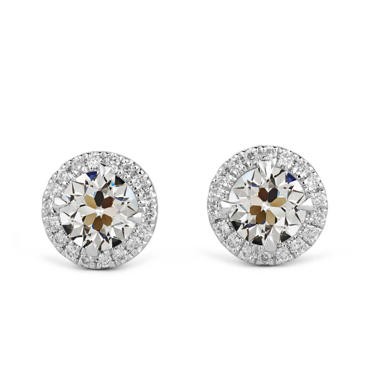 Brillante Orecchini Pendenti 1,50-carati Oro Bianco 14K – vista principale