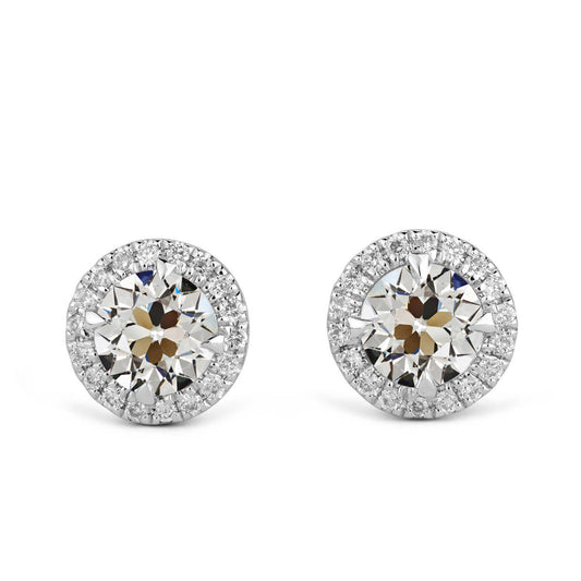 Brillante Orecchini Pendenti 1,50-carati Oro Bianco 14K – vista principale