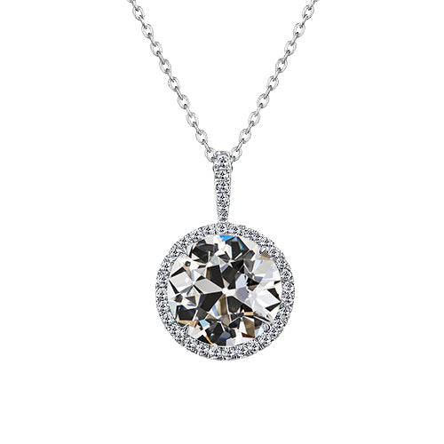 Taglio Old Mine Brillante anello in Oro Bianco 14K – vista principale