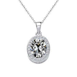 Lussuoso Diamante Pendente a Goccia 2,50 carati