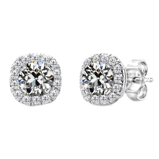 Orecchini Oro Bianco 14K con Brillante – vista principale