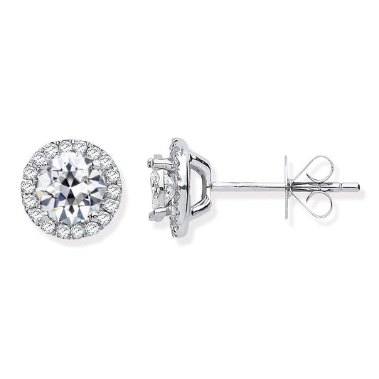 Brillante Orecchini Pendenti 3,50 carati Oro Bianco 14K – vista principale