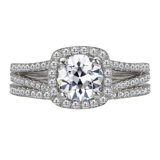 Diamante Anello Nuziale 2-carati Oro 14 Carati Bianco – vista principale