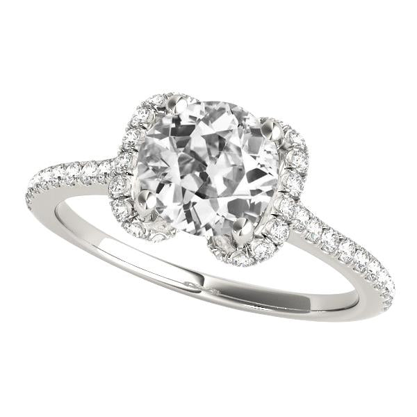 Halo Il Giro Vecchio Minatore Naturale Diamante Ring Pave Set Di Gioielli 5,50 Carati