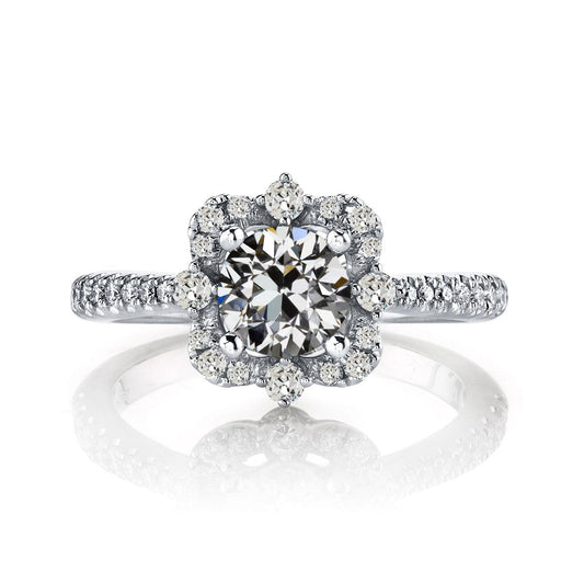 Halo Il Giro Vecchio Minatore Naturale Diamante Wedding Ring Jewelry 3,50 Carati