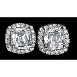 Halo Naturale Diamond Stud Orecchini Orecchini Con Diamanti Naturali 2.25 Carati