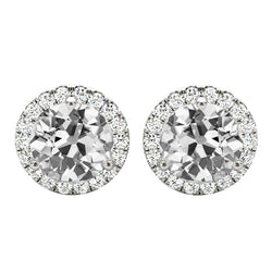 Brillante Orecchini 6 carati F/VS1 – Oro Bianco 14K