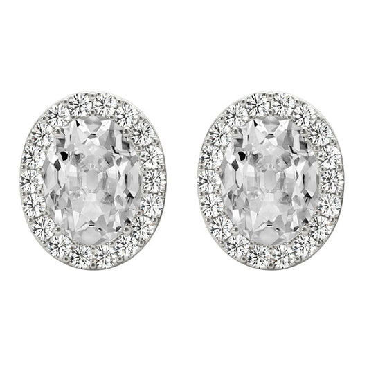 Brillante Orecchini 11,25 carati Oro Bianco 14K – vista principale