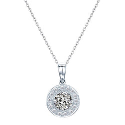 Brillante Pendente 2 carati – Oro 14 Carati Bianco