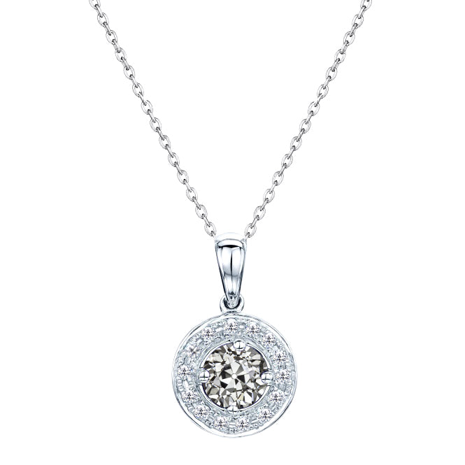 Brillante Pendente 2-carati Oro 14 Carati Bianco – vista principale